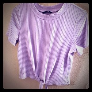 Lavender Shein Crop Top